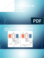 Construction of AC Generator (Alternator)
