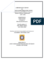 A Study On Job Satisfaction in HCL: Airfield Institute OF Management AND Technology