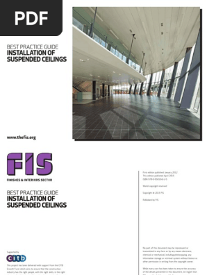 Best Practice Guide Installation Of Suspended Ceilings 2015