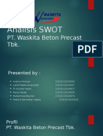 Analisis SWOT PT. Wijaya Beton Precast Tbk.