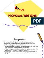 Proposal Writing Proposal Writing