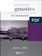 (Jacob Mey) Pragmatics An Introduction PDF