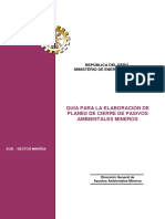 Leer La Guía Para La Elaboración de Planes de Cierre de Pasivos Ambientales Mineros