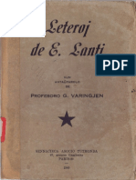Leteroj de E. Lanti - VARINGJEN, Professoro G