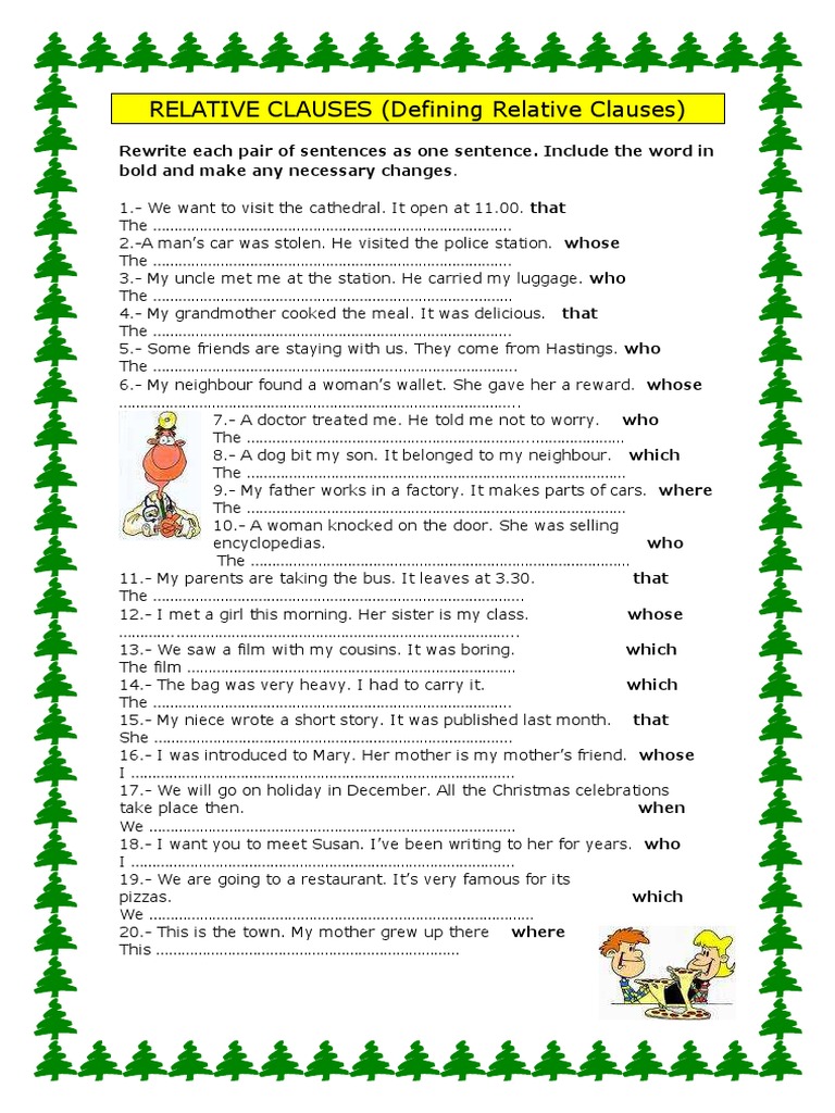 Defining Relative Clauses PDF | PDF