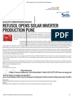 8. REFUsol Opens Solar Inve..