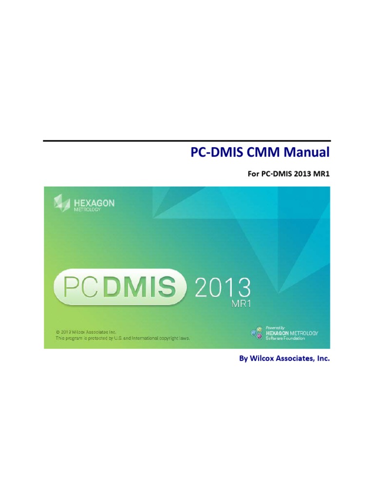 Eng Pcdmis Cmm 2013 Mr1 Manual | Dialog Box | Button (Computing)