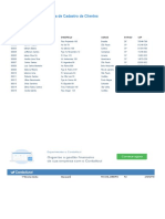 Planilha Cadastro de Clientes 1