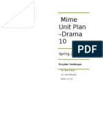 Unit Plan - Mime