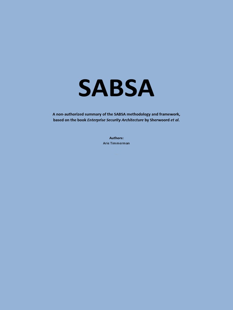 Summary - Enterprise Security Architecture | PDF