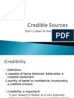 Credible Sources Powerpoint 0