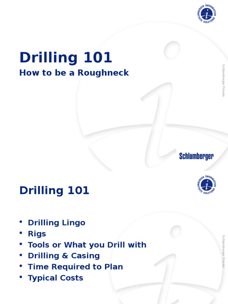 Drilling 101 | PDF | Casing (Borehole) | Oil Well