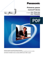 Manual Primeros Pasos Centrales Hibridas IP Panasonic KX TDA100 KX TDA200 PDF