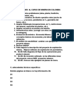 Observaciones Al Curso de Mineria en Colombia