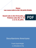 Historia Da Cidade e Do Urbanismo V Desurbanismo e Frank L Wright