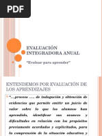 Evaluación Integradora Anual