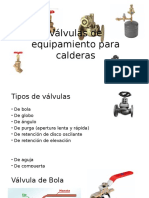 Válvulas de Equipamiento para Calderas