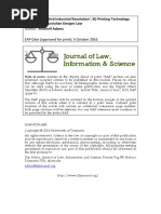 Download The Third Industrial Revolution 3D Printing Technology and Australian Designs Law by Mitchell Adams by Journal of Law Information  Science SN329178185 doc pdf