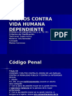 Delitos Contra Vida Humana Dependiente