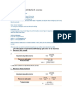 Diagnóstico de Productividad en La Empresa