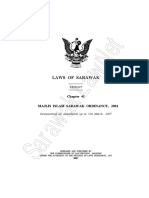 Majlis Islam Sarawak Ordinance, 2001