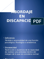 Abordaje en Discapacidad