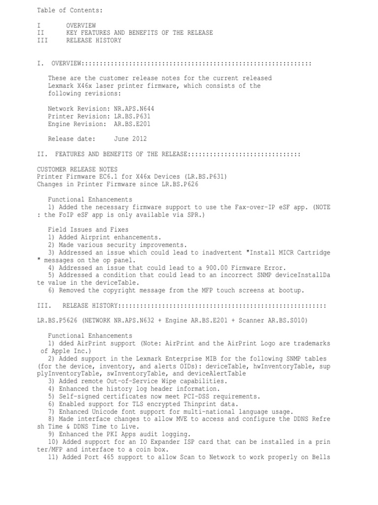 Service Manual MS510, MS610, M1145, and M3150 | PDF | Portable Document ...