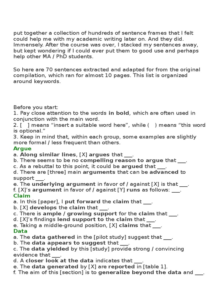 40 phrases for academic writing image