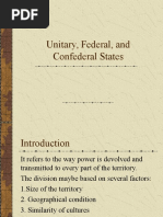 6 Unitary, Federal, And Confederal States