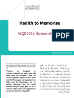 hadith memorisation + translation