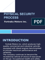 Physical Security Process: Fortraks Motors Inc