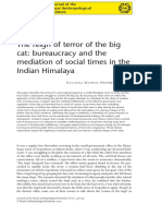 Mathur-The Reign of Terror of The Big Cat. Bureaucracy and The Mediation of Social Times in The Indian Himalaya 2014