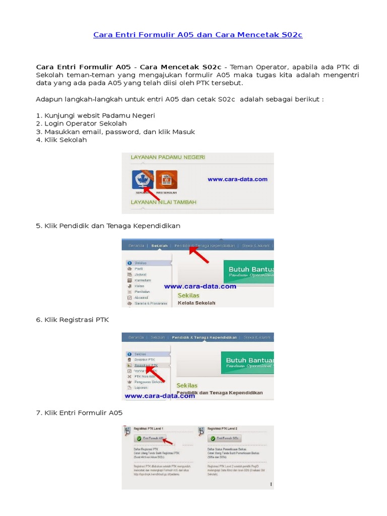 format a05 padamu negeri