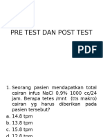 Pre Test Dan Post Test Perhitungan Obat