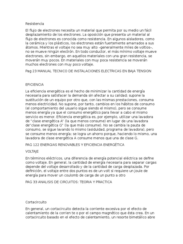 Conceptos Electricidad y voltaje Electricidad