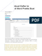 Cara Membuat Daftar Isi Otomatis Di Word Praktis Buat Skripsi