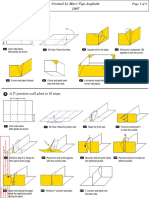 How to fold corner, T-junction and crossing wall paper pleats