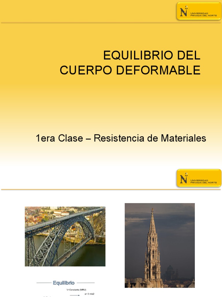 1era Clase-Equilibrio Del Cuerpo Deformable | PDF