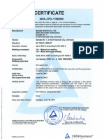 En1090 Welding Certificate Sample
