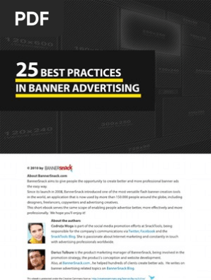 25 Best Practices In Banner Advertising Ebook