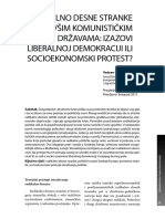 Obucina, Vedran. Radikalno Desne Stranke U Bivsim Komunistickim Drzavama - Izazovi Liberalnoj Demokraciji Ili Socioekonomski Protest PDF