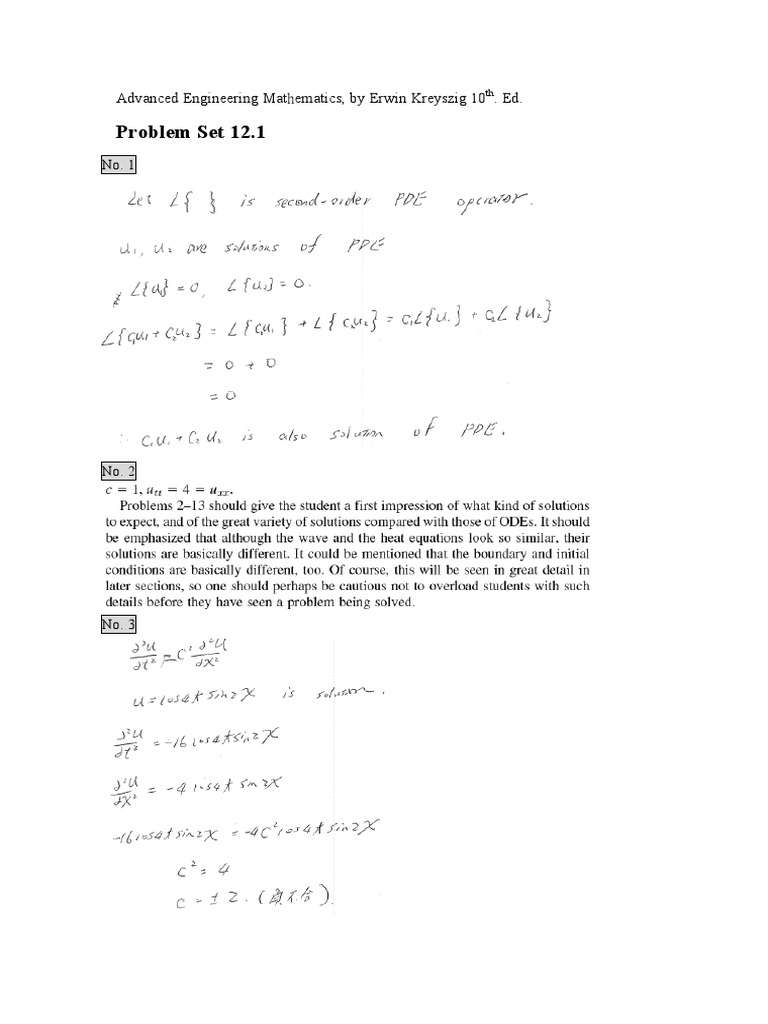 Advanced Engineering Math Solutions 10th Ed | PDF | Teaching Methods ...