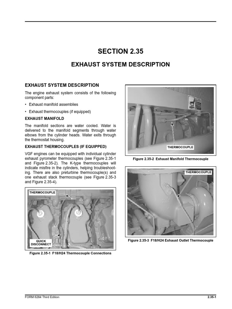 SECTION 2.35: Exhaust System Description | PDF | Home & Garden ...