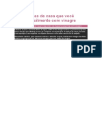 5 Problemas de Casa Que Você Resolve Facilmente Com Vinagre