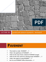 Lecture 3B: Landscape Design Elements: Pavement