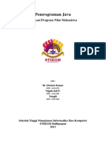 Pemrograman Java - Program Nilai Mahasis PDF