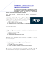 Responsabilidades y Obligaciones Del Exportador e Importador