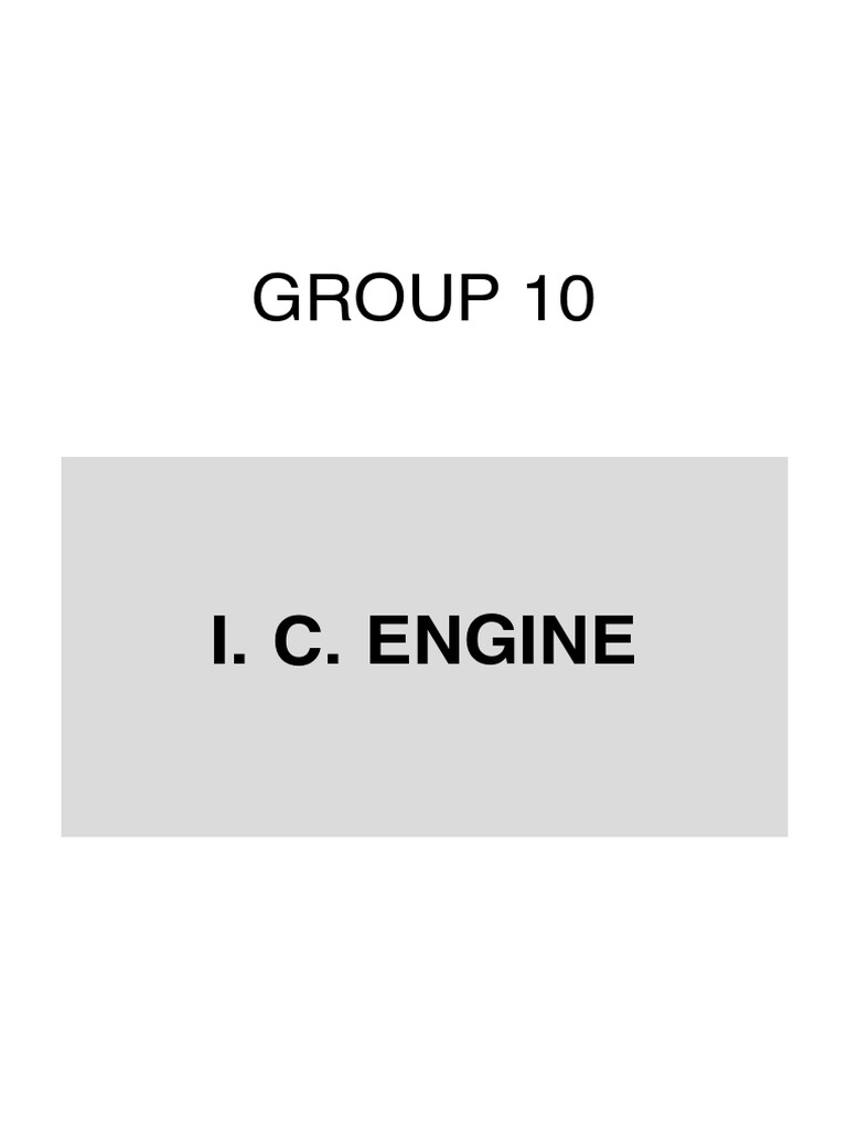 I.C. Engine Disassembly Guide | PDF