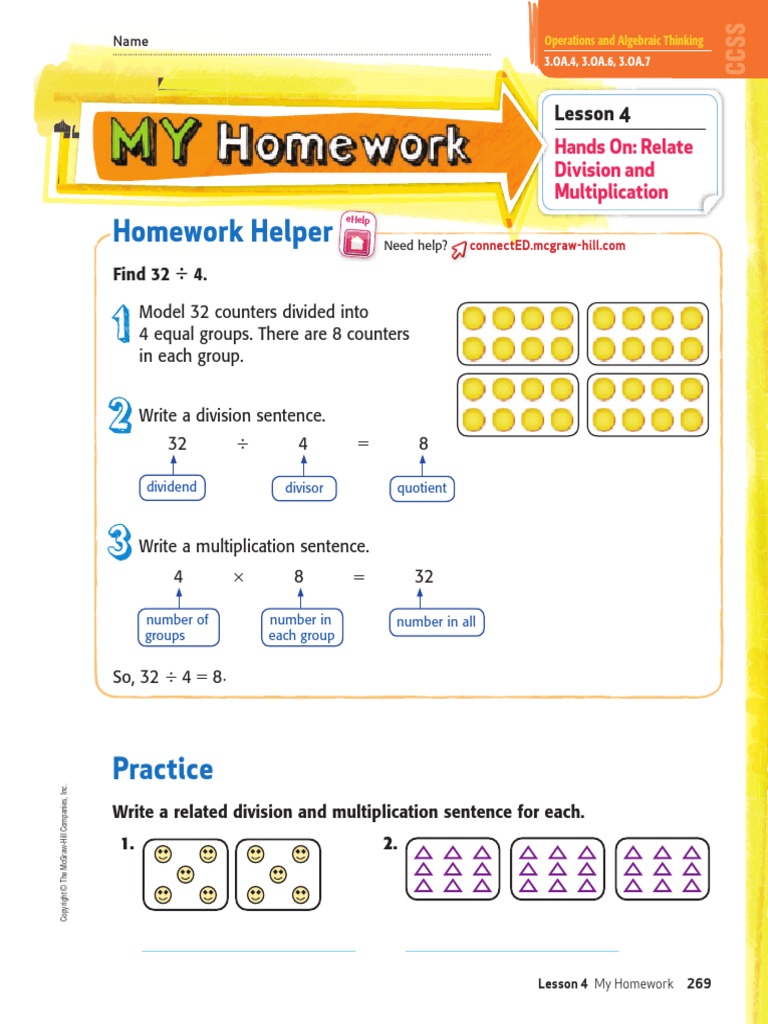 Math Chapter 5 Lesson 4 My Homework | PDF