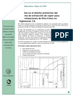 Cambio en el diseño preliminar del sistema de extracción de vapor